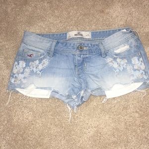 Embroided Jean Shorts